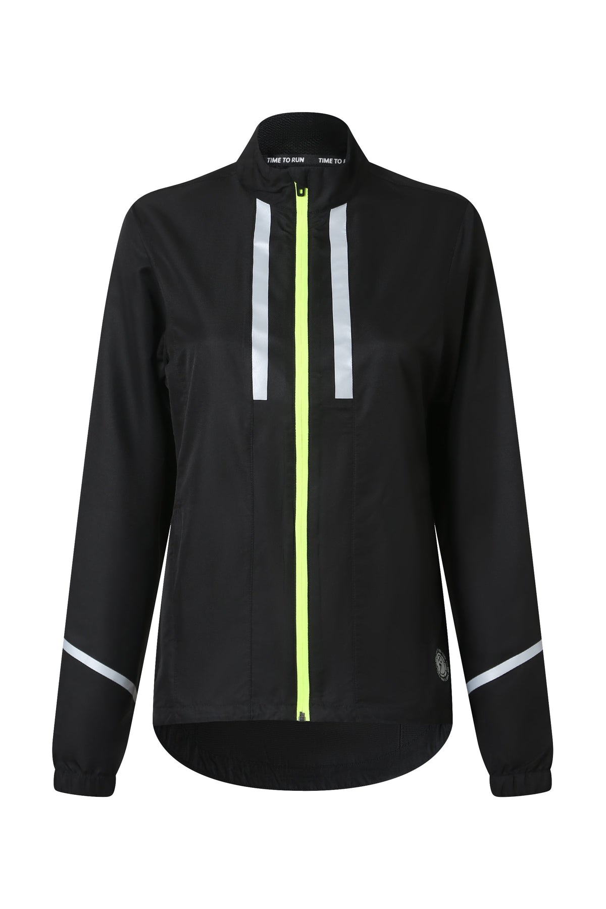 Women's Windproof Jacket - Black/Lime
