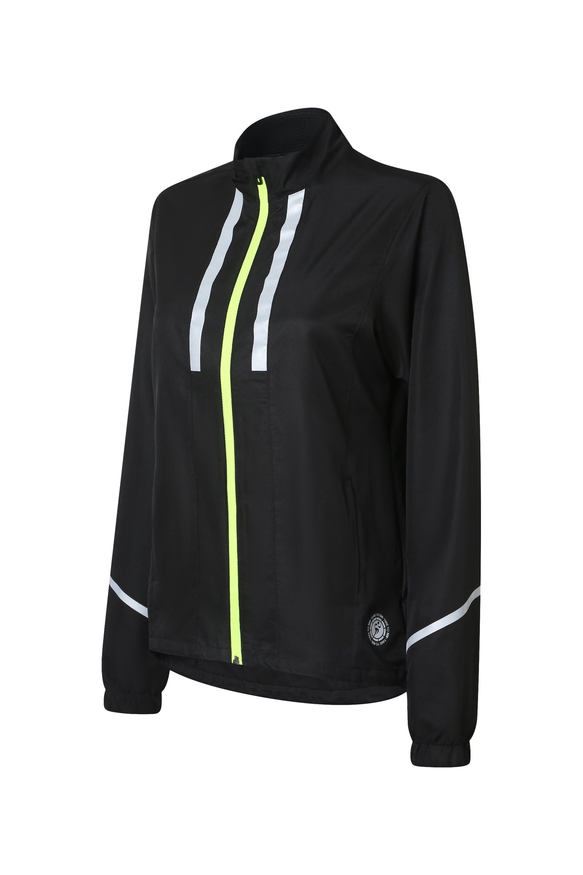Women's Windproof Jacket - Black/Lime