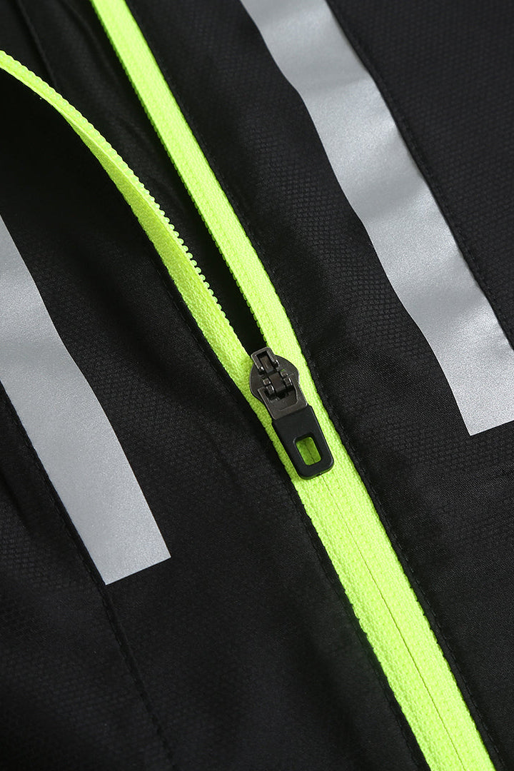 Women's Windproof Jacket - Black/Lime