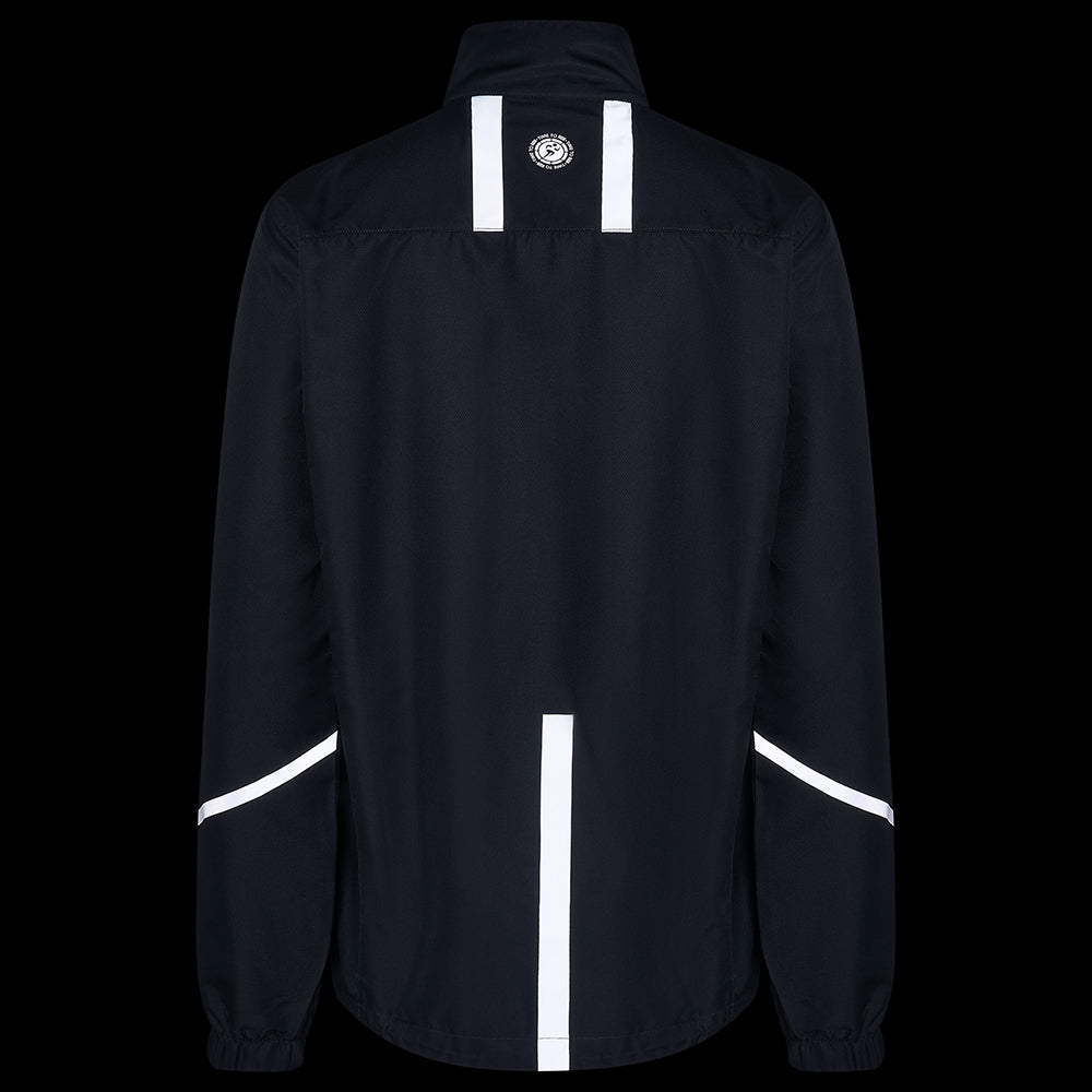 Women's Pace Running Jacket - Lightweight Windproof Reflective Trim & Two Pockets - Jet