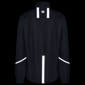 Women's Windproof Reflective Running Jacket - Black