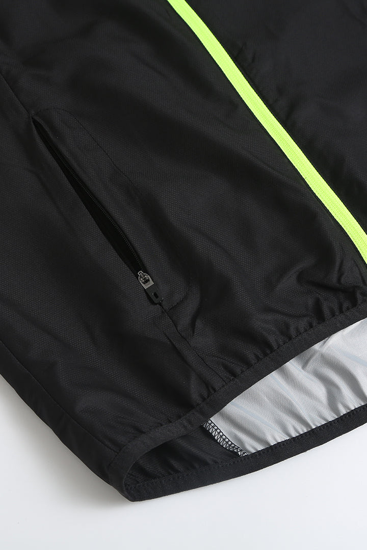 Men’s Reflective Windproof Gilet - Black