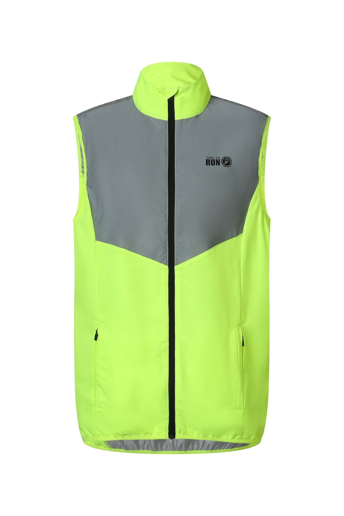Men’s Reflective Windproof Gilet - Lime Green