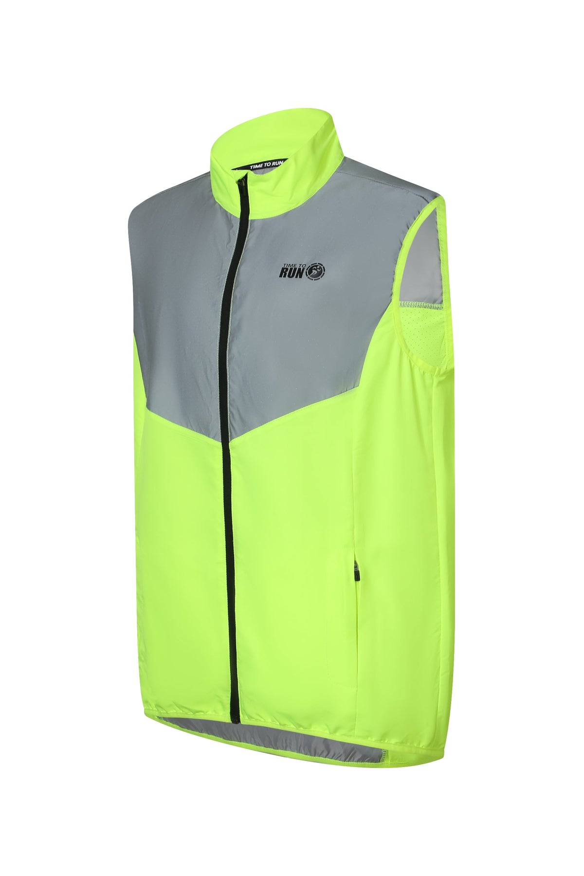 Men’s Reflective Windproof Gilet - Lime Green