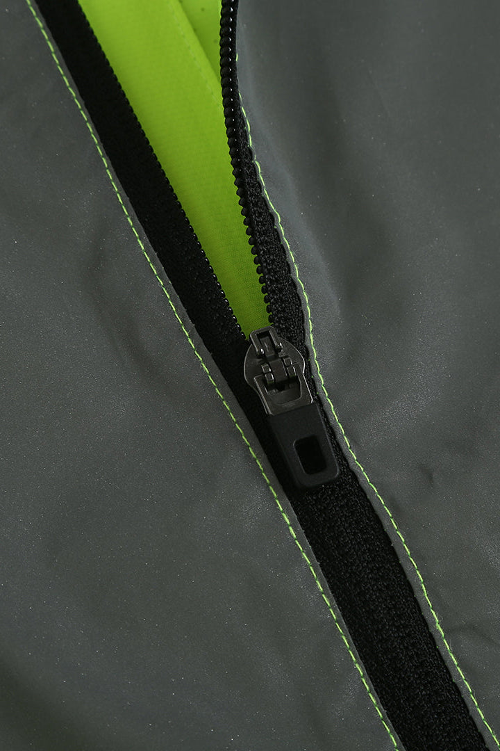 Men’s Reflective Windproof Gilet - Lime Green