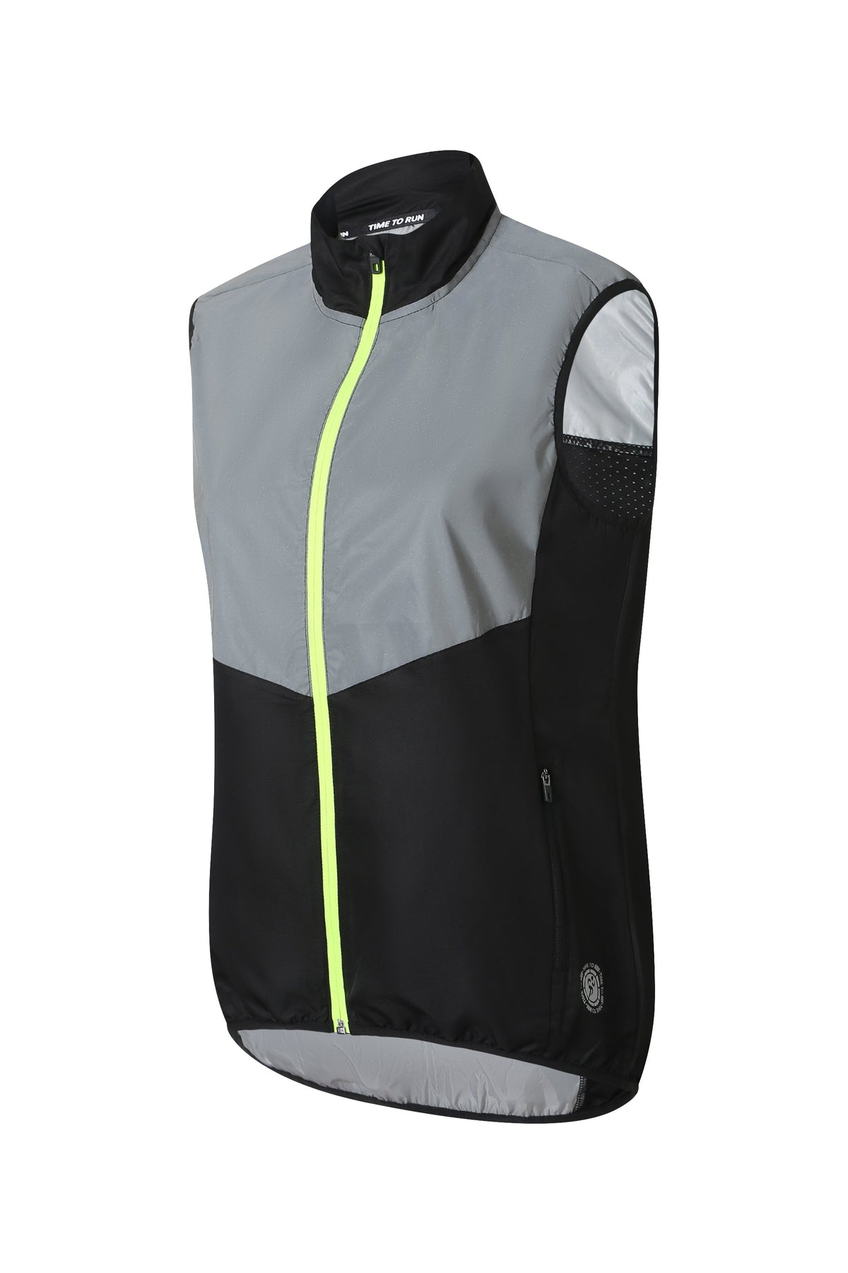 Women's Reflective Windproof Gilet - Black