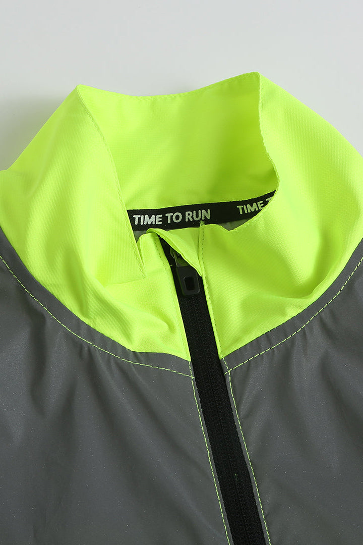 Women's Reflective Windproof Gilet - Lime