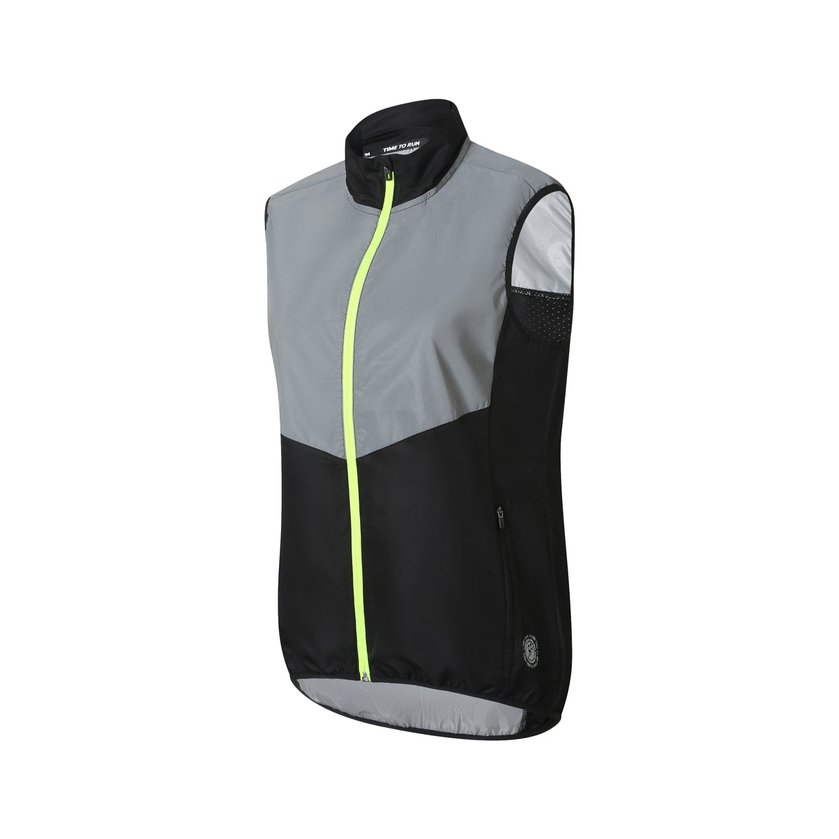 Women's Reflective Windproof Gilet - Black