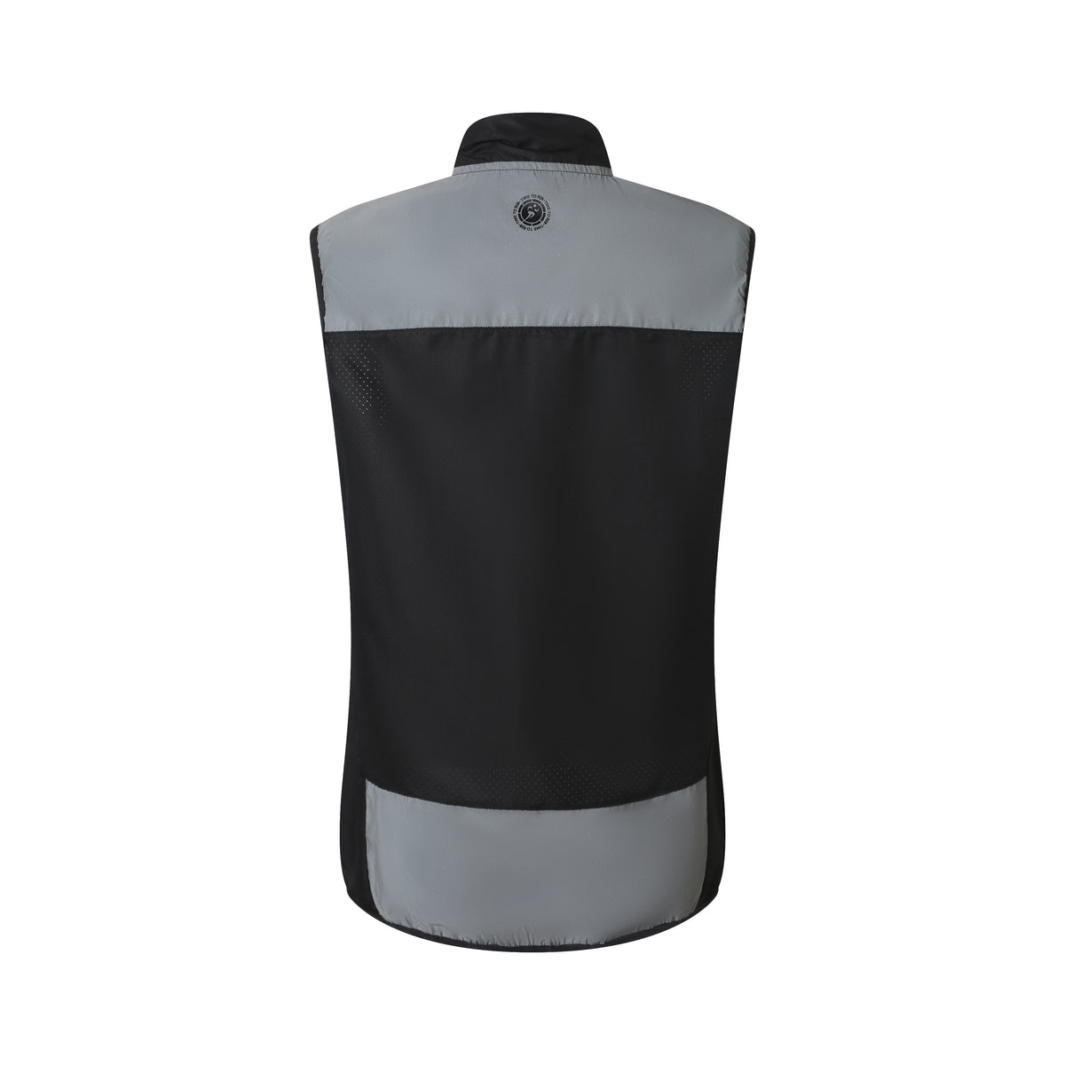 Women's Reflective Windproof Gilet - Black
