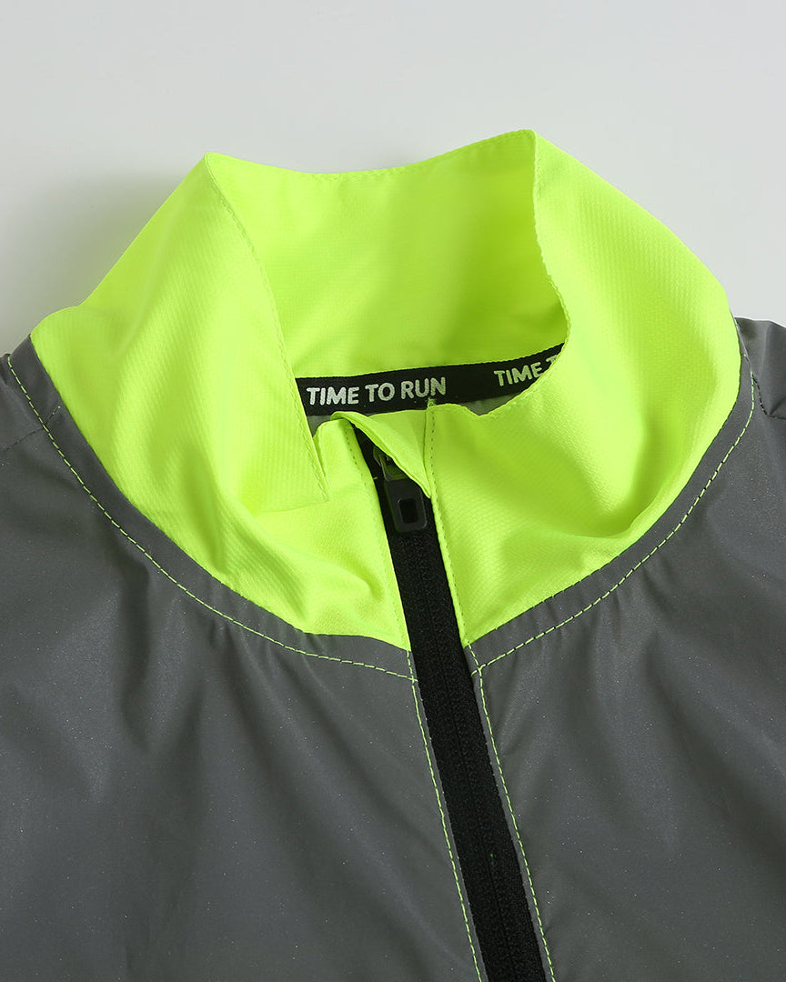 Women's Reflective Windproof Gilet - Lime