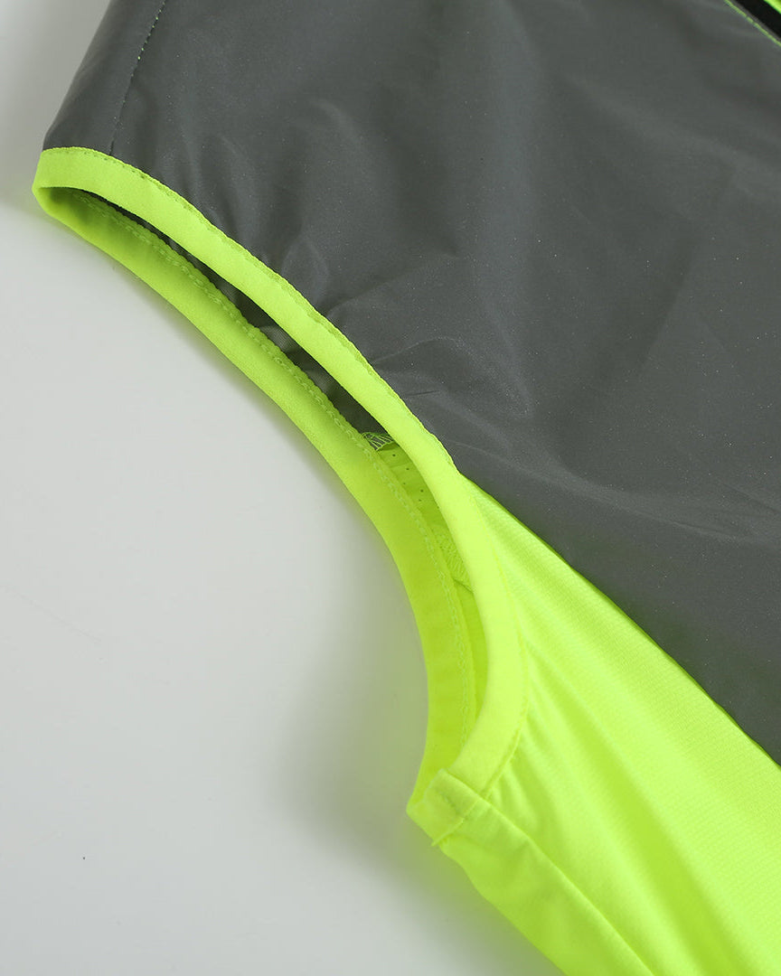 Women's Reflective Windproof Gilet - Lime