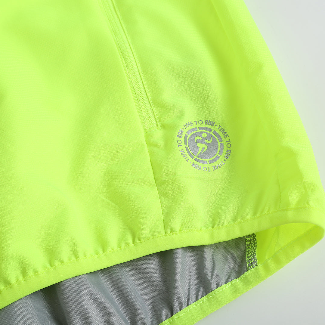 Women's Reflective Windproof Gilet - Lime