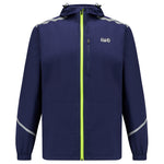 Men's Waterproof Reflective Hooded Running Jacket â€“ Peacoat