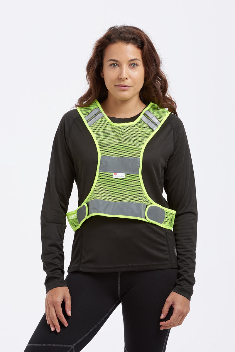 Reflective Running / Cycling / Sports Vest Bib High Visibility Scotchlite 3M Mesh