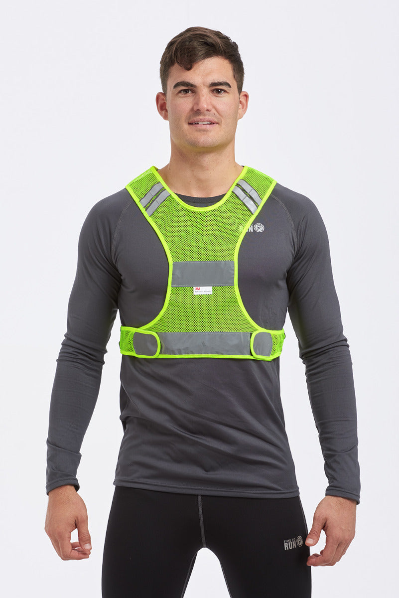 Reflective Running / Cycling / Sports Vest Bib High Visibility Scotchlite 3M Mesh
