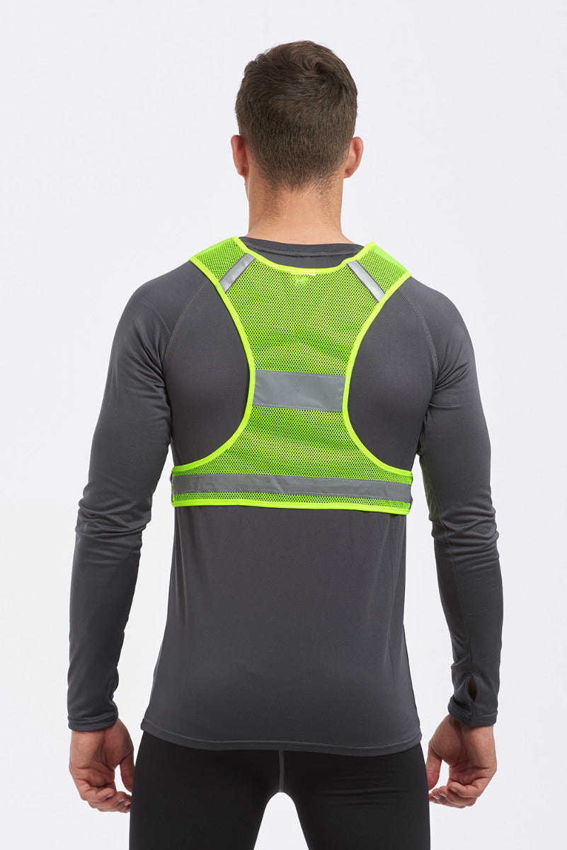 Reflective Running / Cycling / Sports Vest Bib High Visibility Scotchlite 3M Mesh