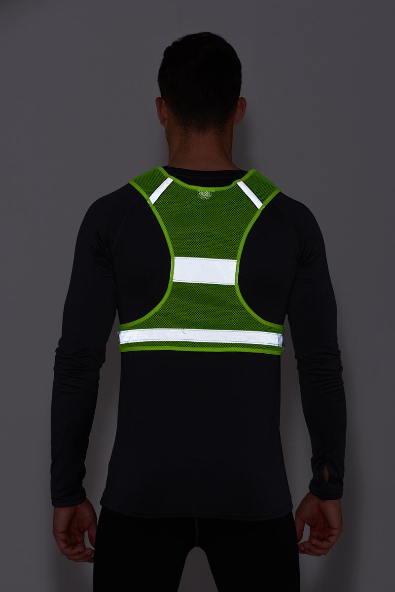 Reflective Running / Cycling / Sports Vest Bib High Visibility Scotchlite 3M Mesh