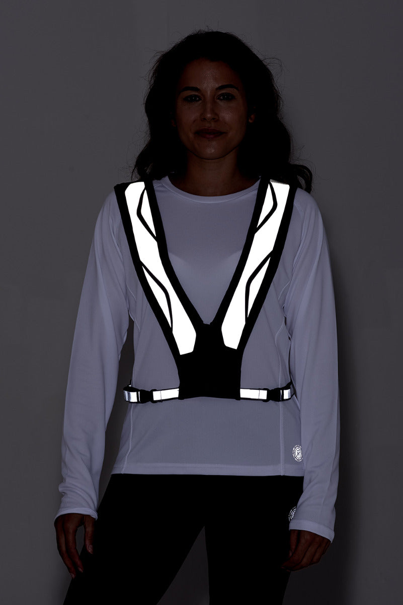 High Visibility Lycra Reflective Running Vest With Scotchlite