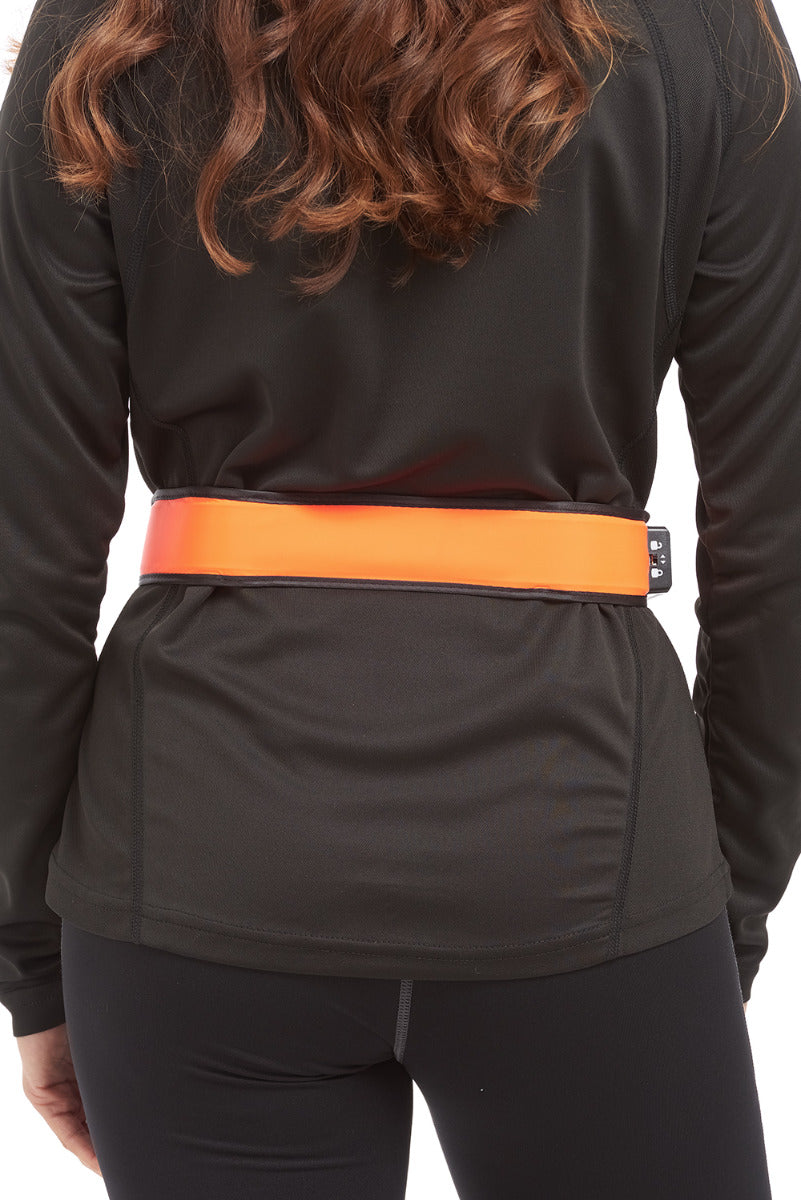 High Visibility USB Charged LED Runners Cyclists Belt Orange