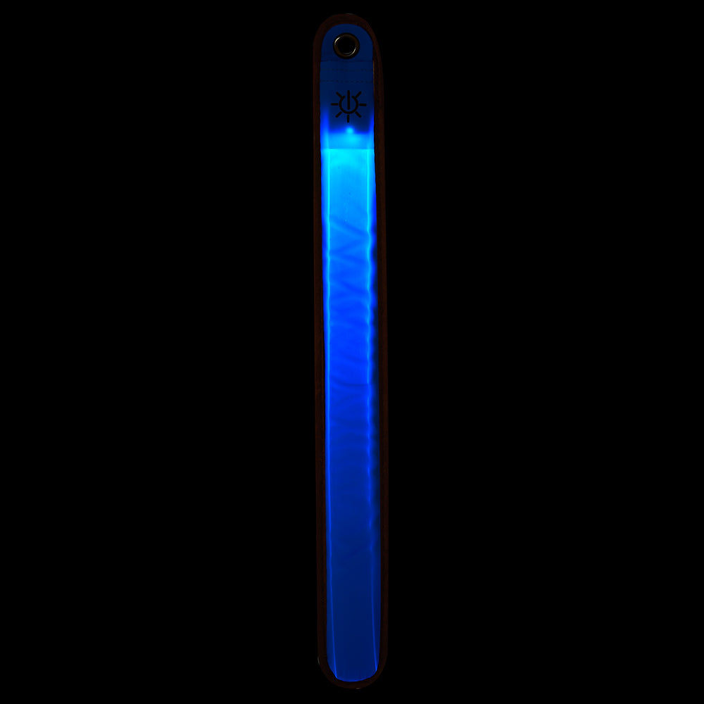 High Visibility Reflective Running Cycling LED Armband Pack of Two Blue