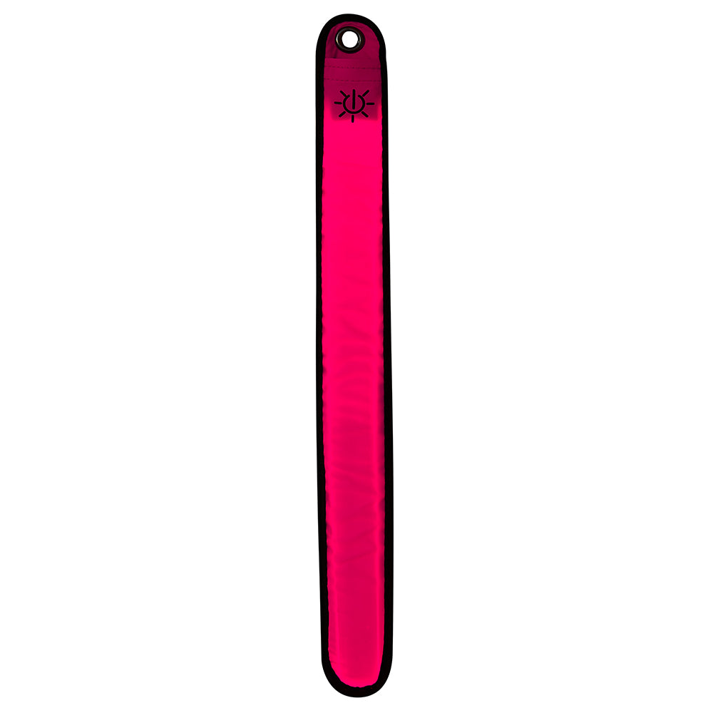 High Visibility Reflective Running Cycling LED Armband Pack of Two Pink