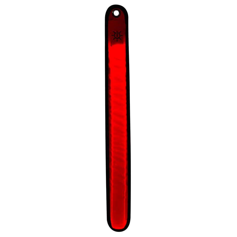 High Visibility Reflective Running Cycling LED Armband Pack of Two Red