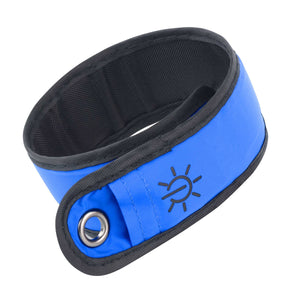 High Visibility Reflective Running Cycling LED Armband Pack of Two Blue