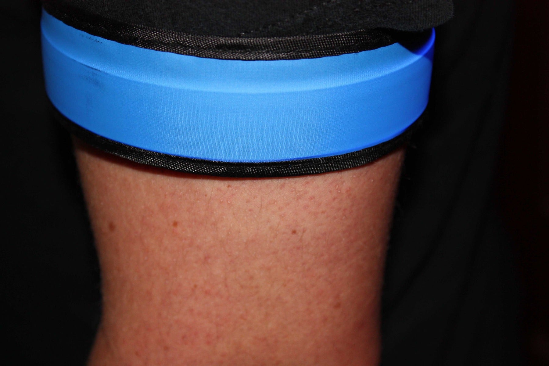 High Visibility Reflective Running Cycling LED Armband Pack of Two Blue