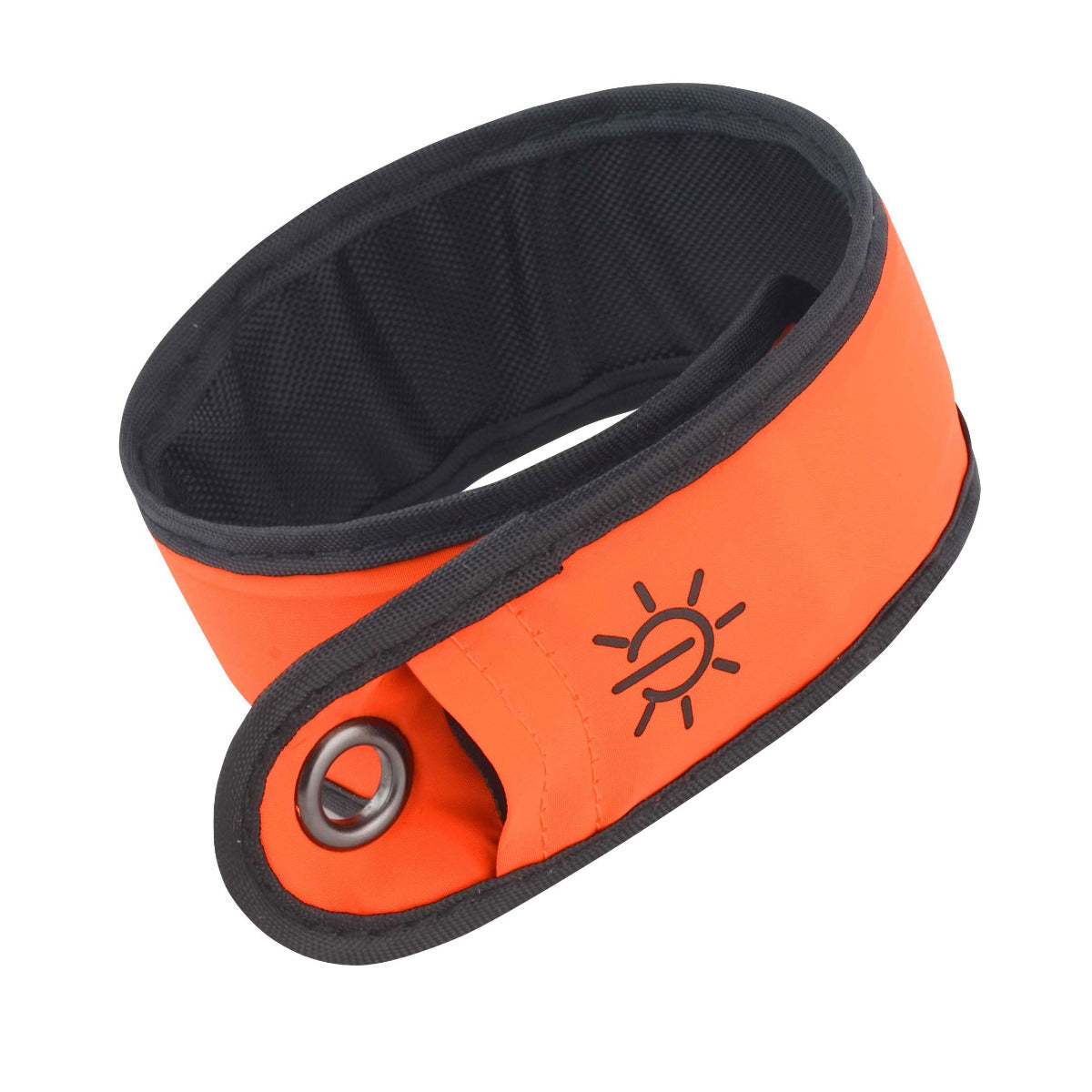 High Visibility Reflective Running Cycling LED Armband Pack of Two Orange