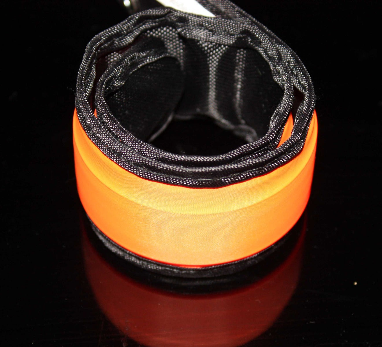 High Visibility Reflective Running Cycling LED Armband Pack of Two Orange