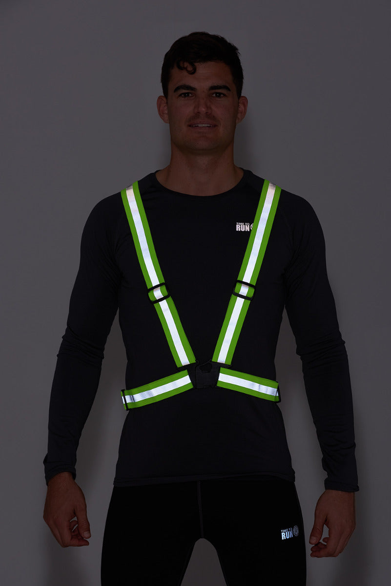 Adjustable High Visibility Reflective Running And Cycling Belt
