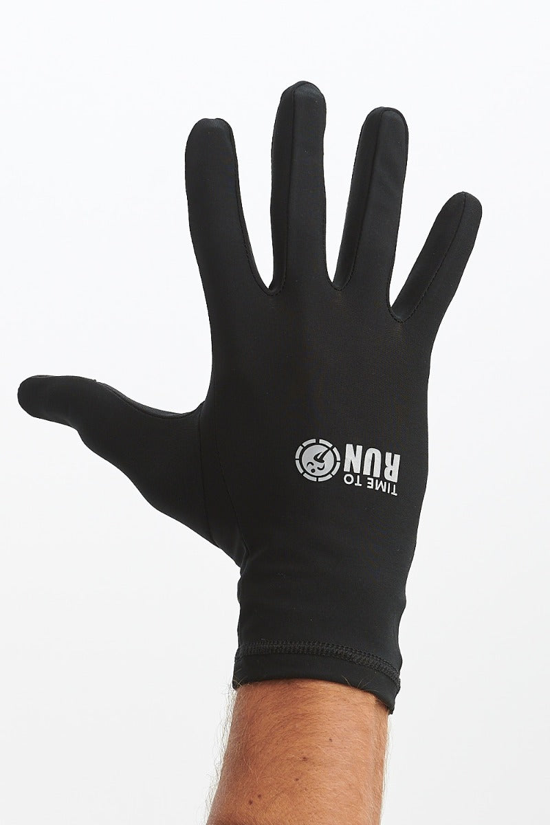 Time to Run Lightweight Running Gloves With Touchscreen Function Black