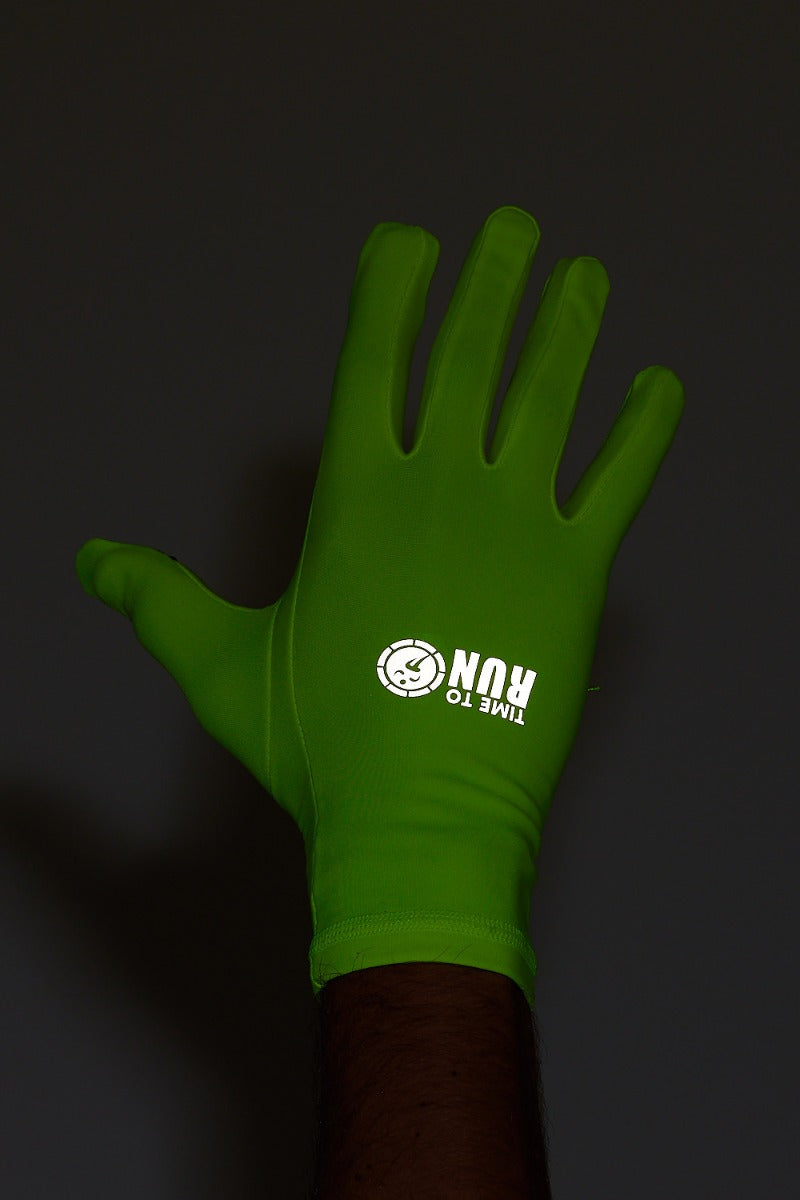Time to Run Lightweight Running Gloves With Touchscreen Function Yellow