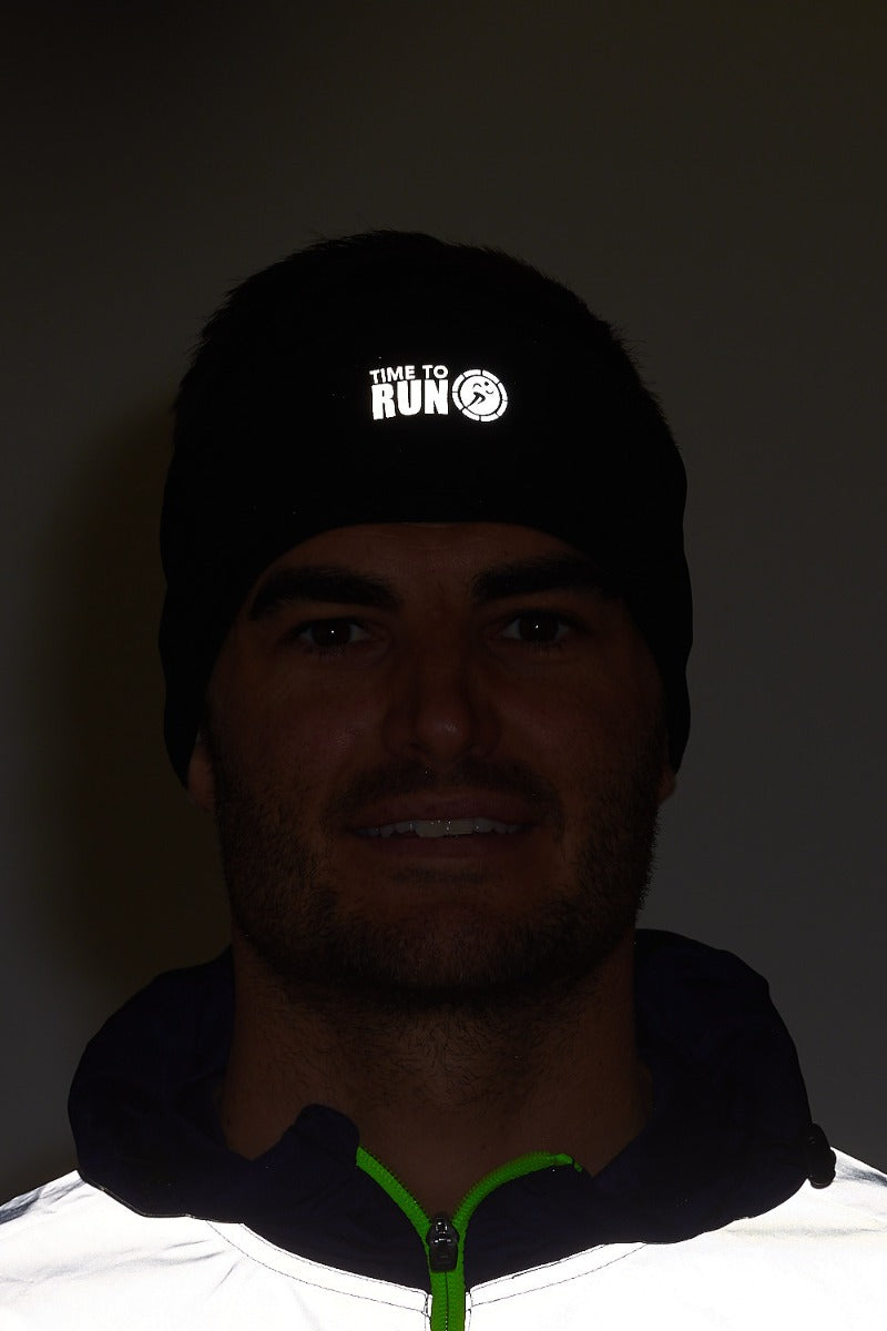 Time to Run Lightweight Running Headband Black