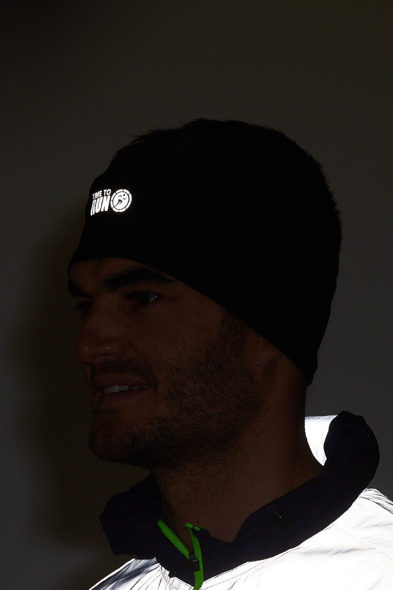 Time to Run Lightweight Running Headband Black