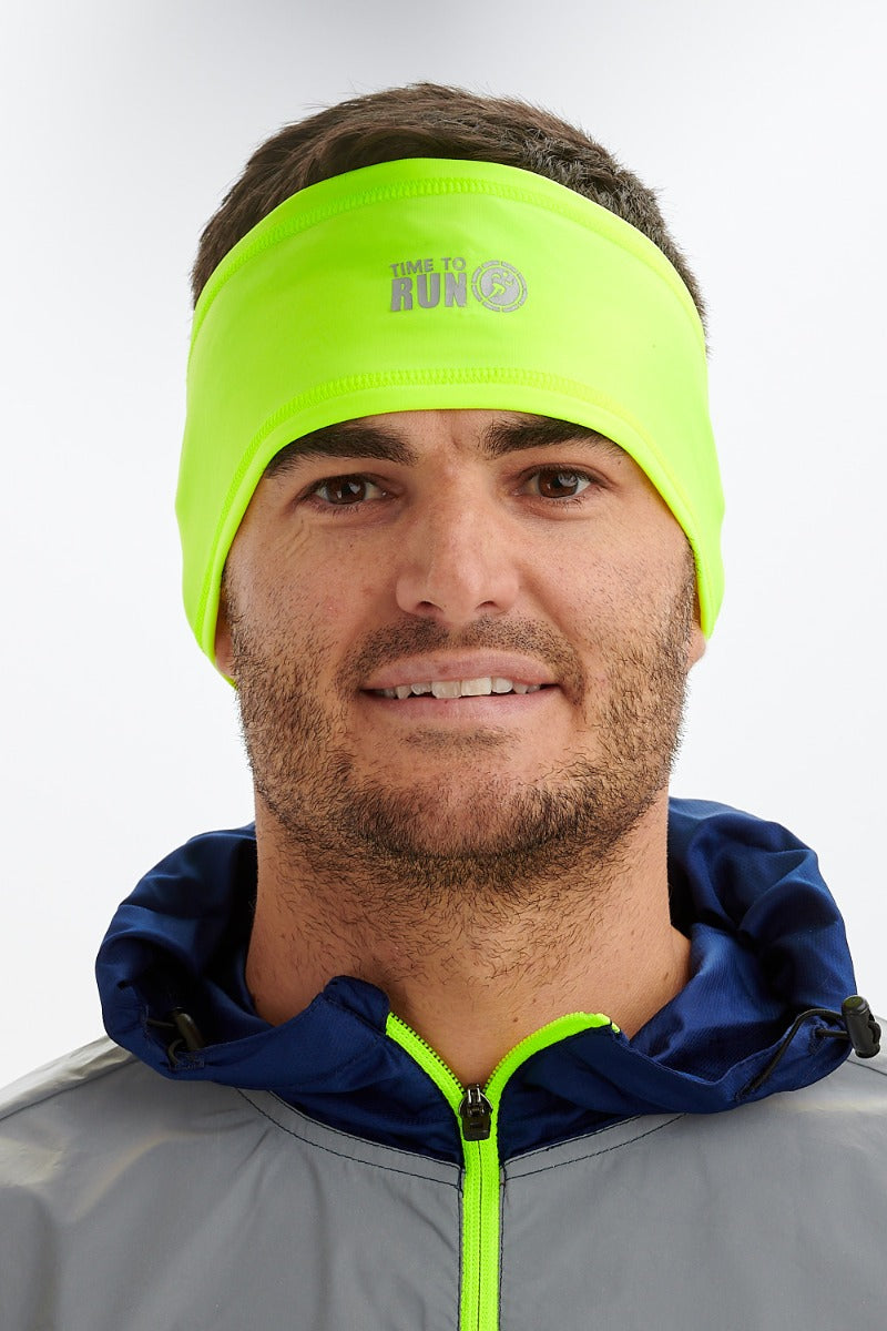 Time to Run Lightweight Running Headband Lime