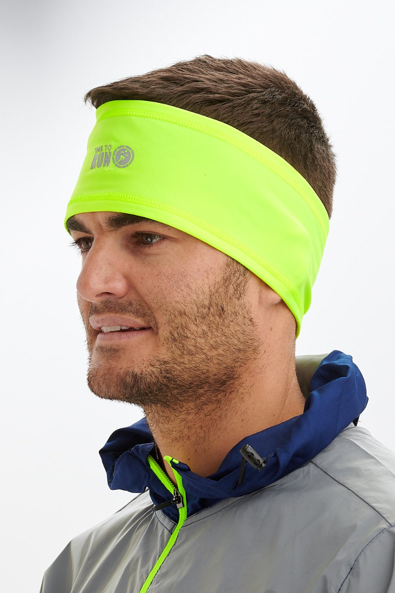 Time to Run Lightweight Running Headband Lime
