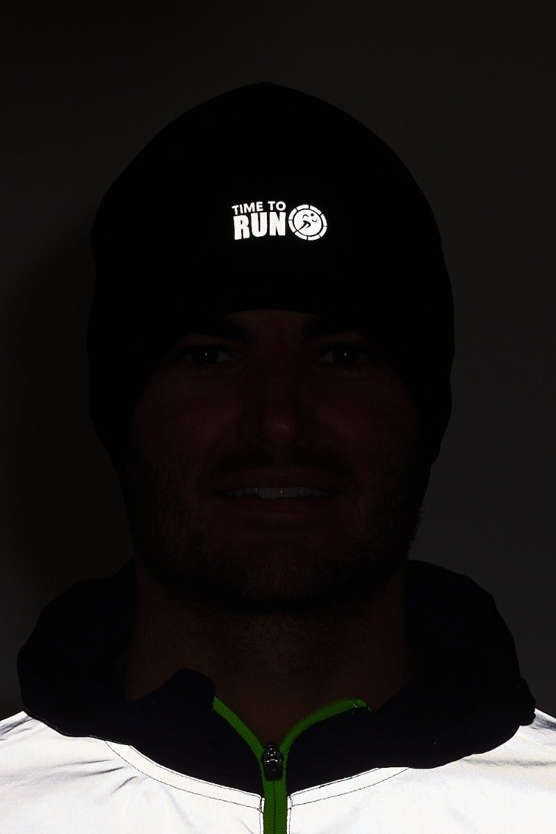 Time to Run Unisex Lightweight Quick Dry Running Hat Black