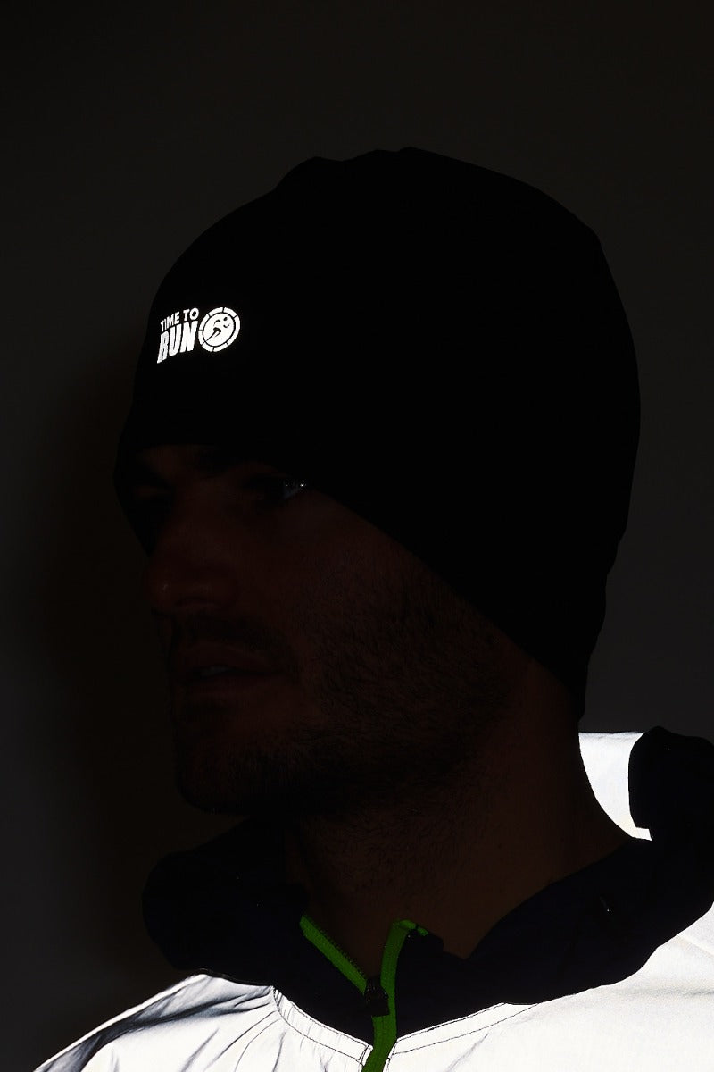 Time to Run Unisex Lightweight Quick Dry Running Hat Black