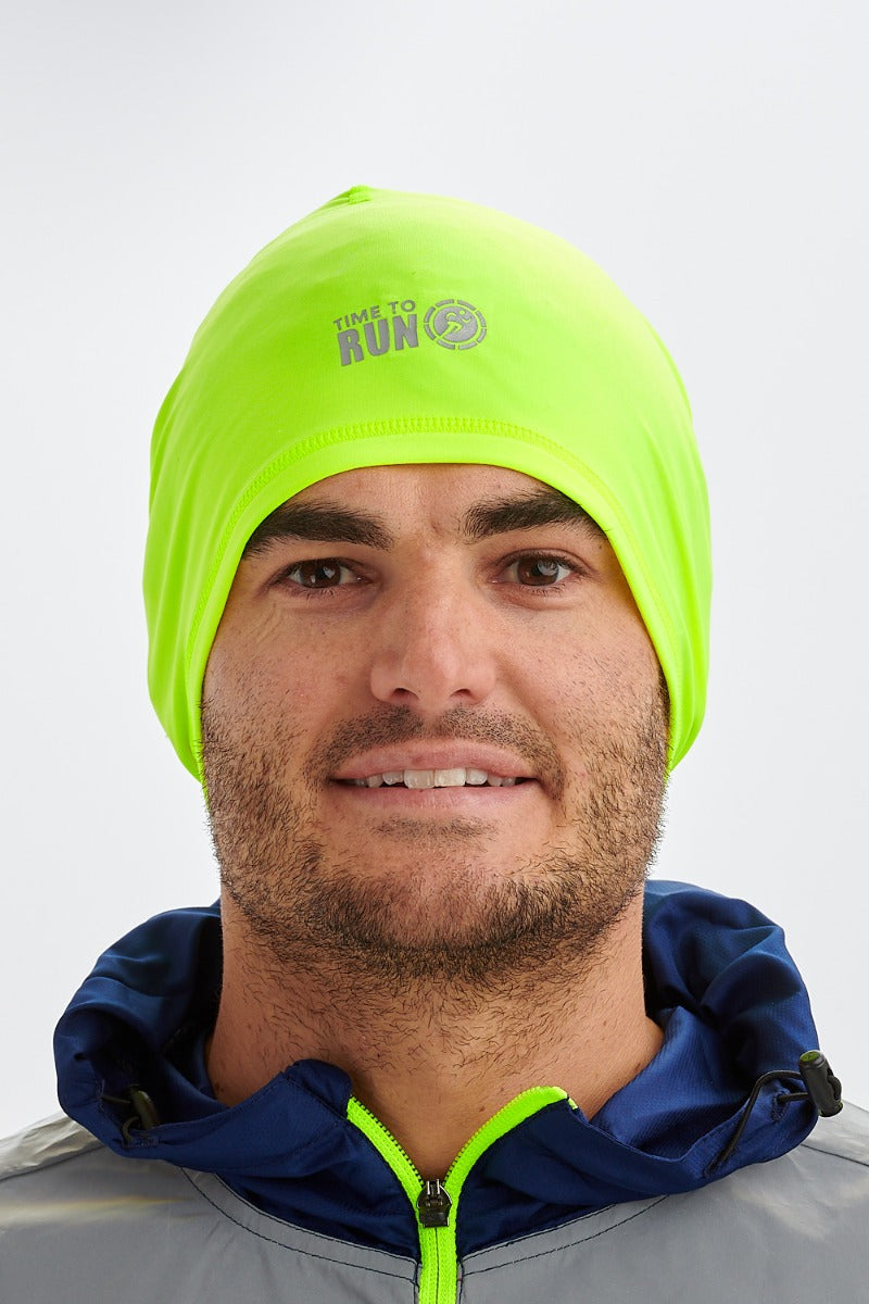 Time to Run Unisex Lightweight Quick Dry Running Hat Lime