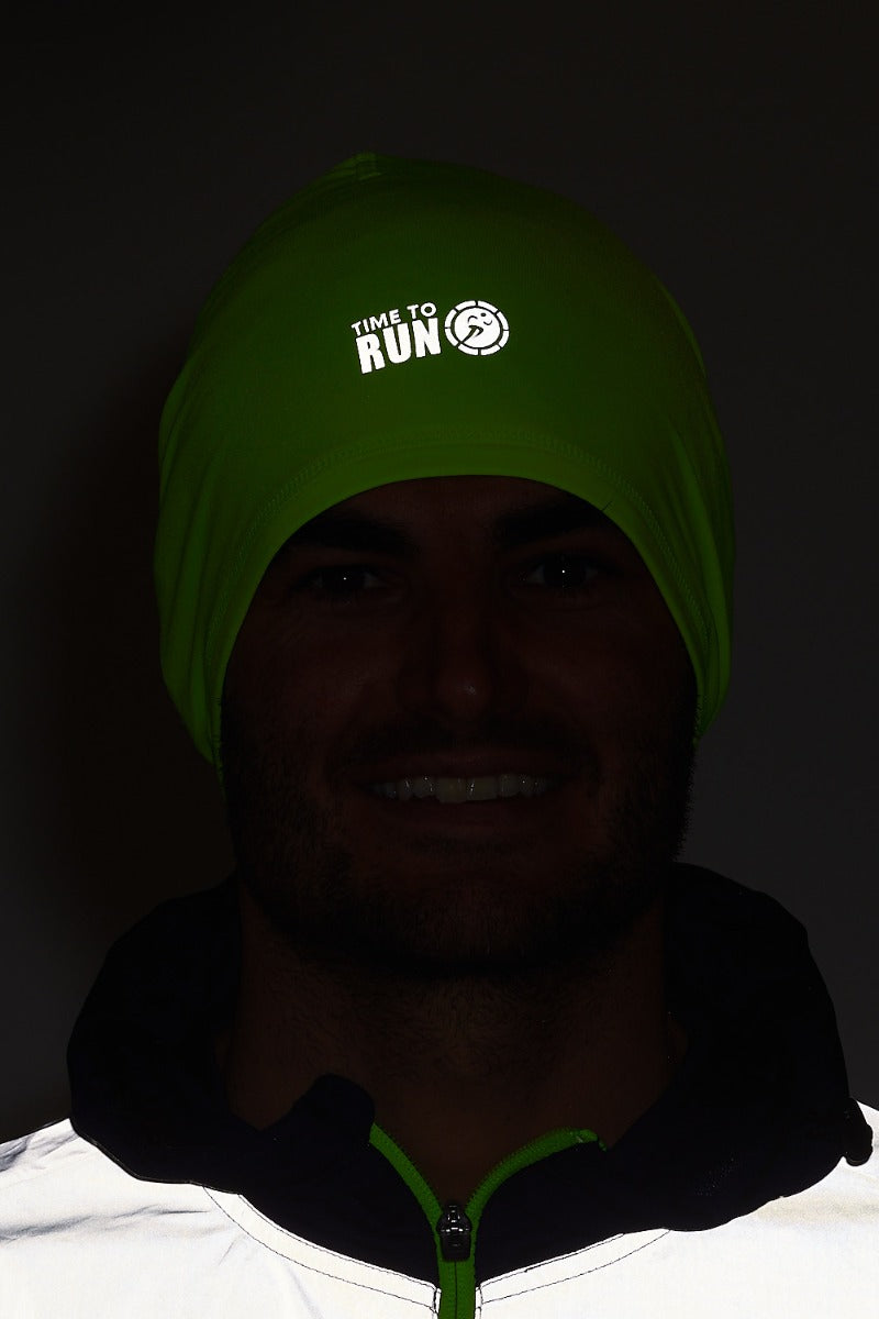 Time to Run Unisex Lightweight Quick Dry Running Hat Lime