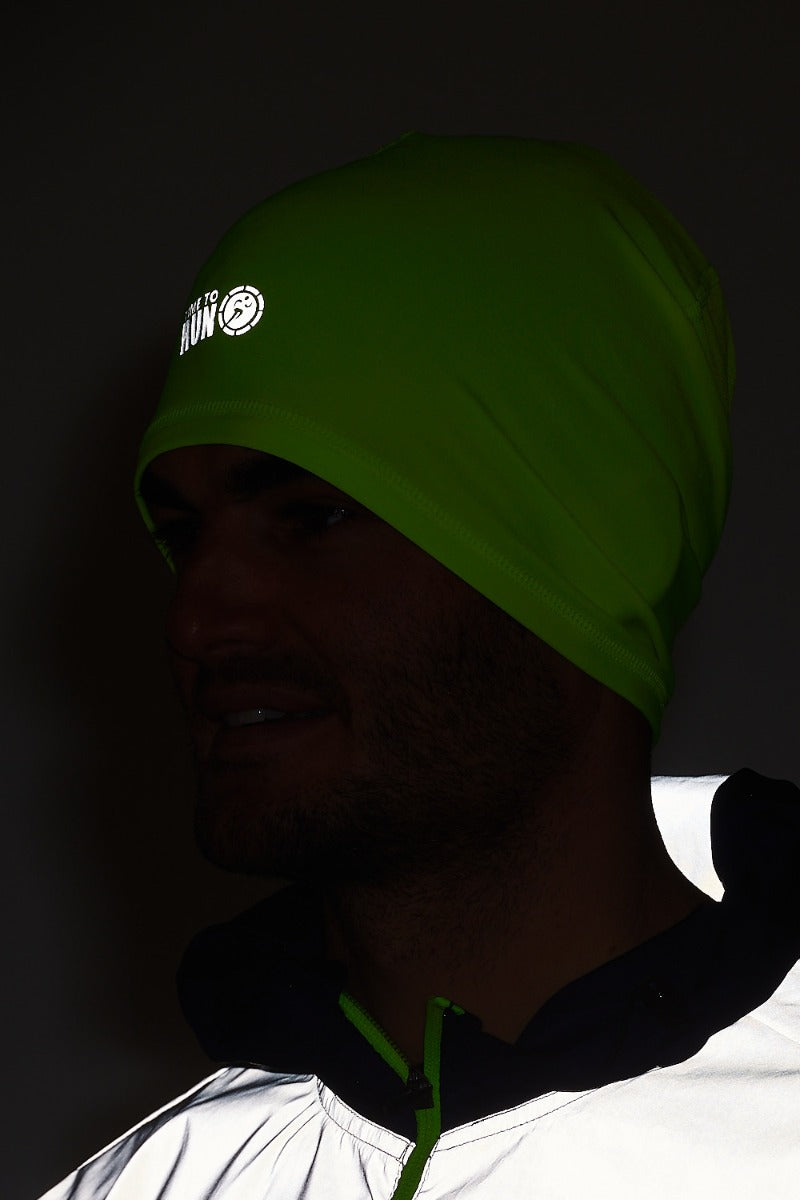 Time to Run Unisex Lightweight Quick Dry Running Hat Lime