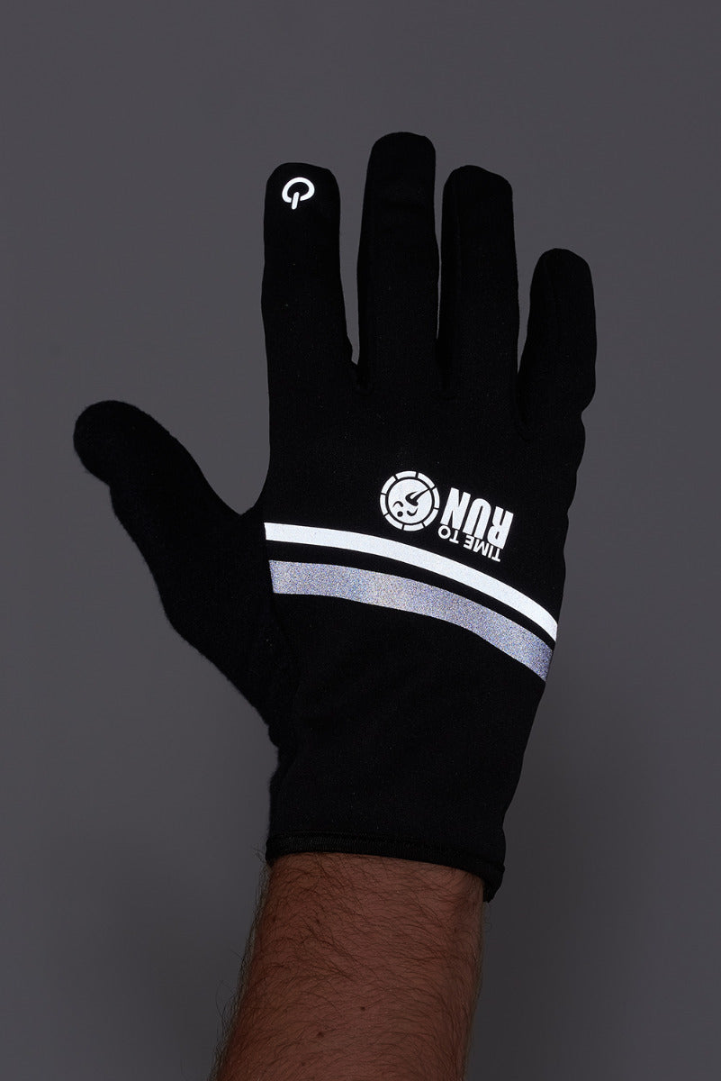 Windproof Pro Spirit Reflective Running-Cycling Glove-Black