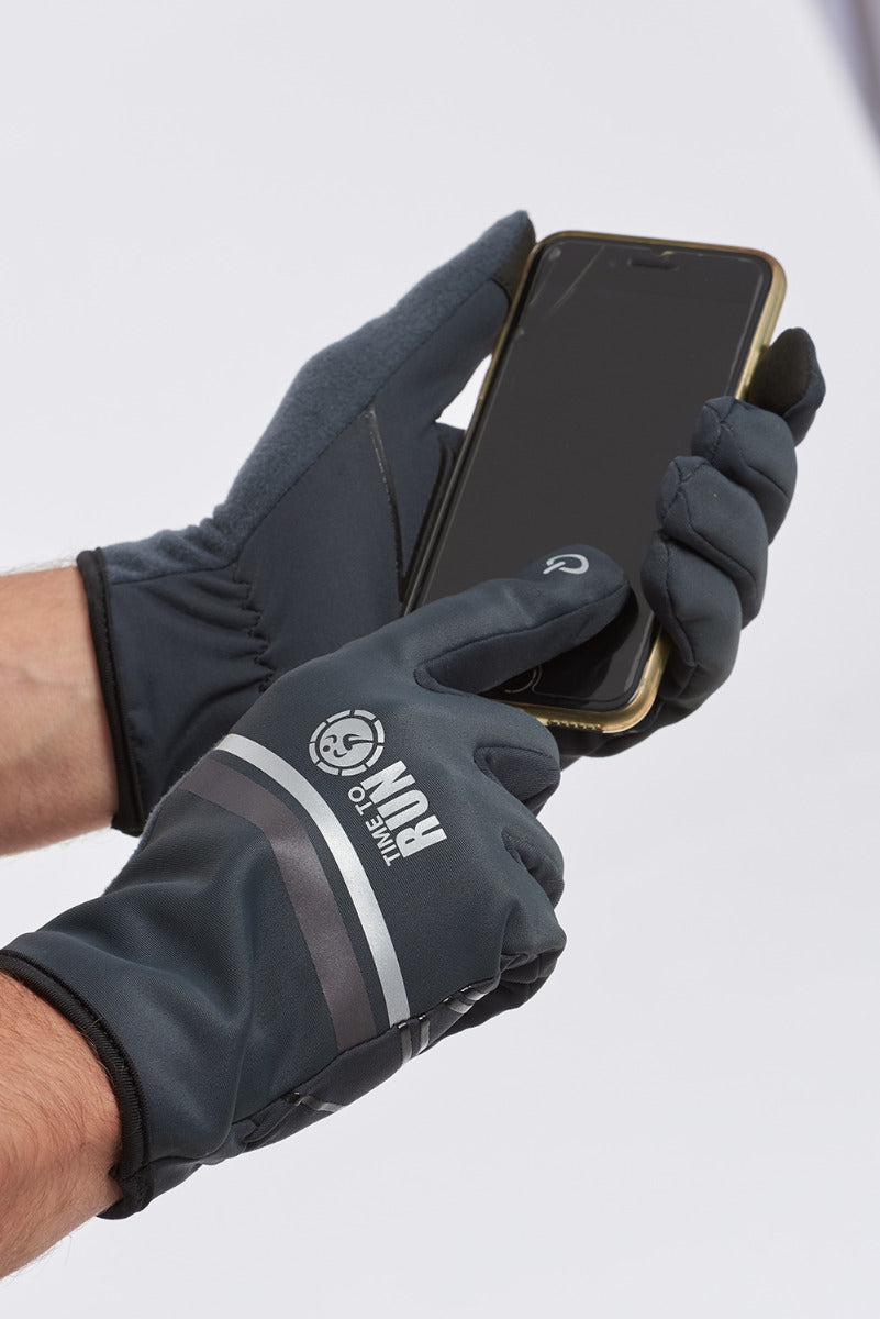Windproof Pro Spirit Reflective Running/Cycling Glove-Charcoal Grey