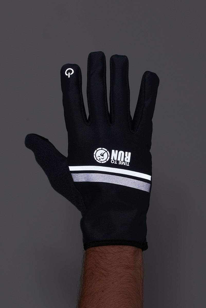 Windproof Pro Spirit Reflective Running/Cycling Glove-Charcoal Grey
