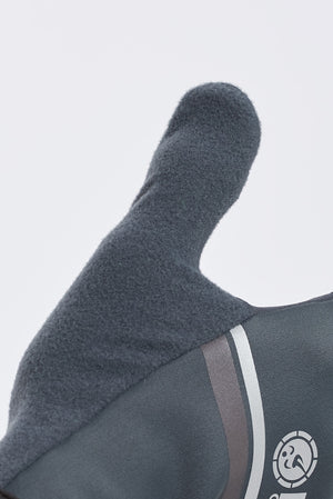 Windproof Pro Spirit Reflective Running/Cycling Glove-Charcoal-Lime