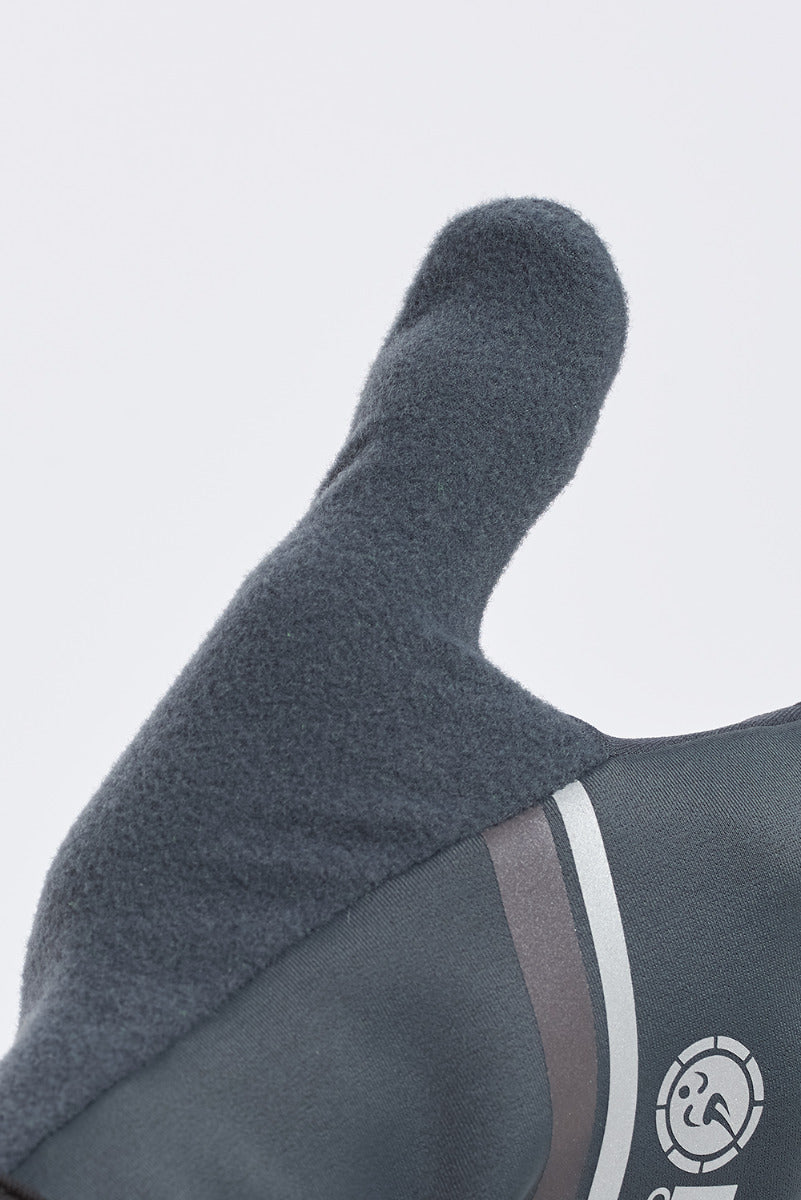 Windproof Pro Spirit Reflective Running/Cycling Glove-Charcoal-Lime