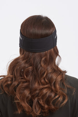 Windproof Pro Spirit Reflective Running/Cycling Headband-Black