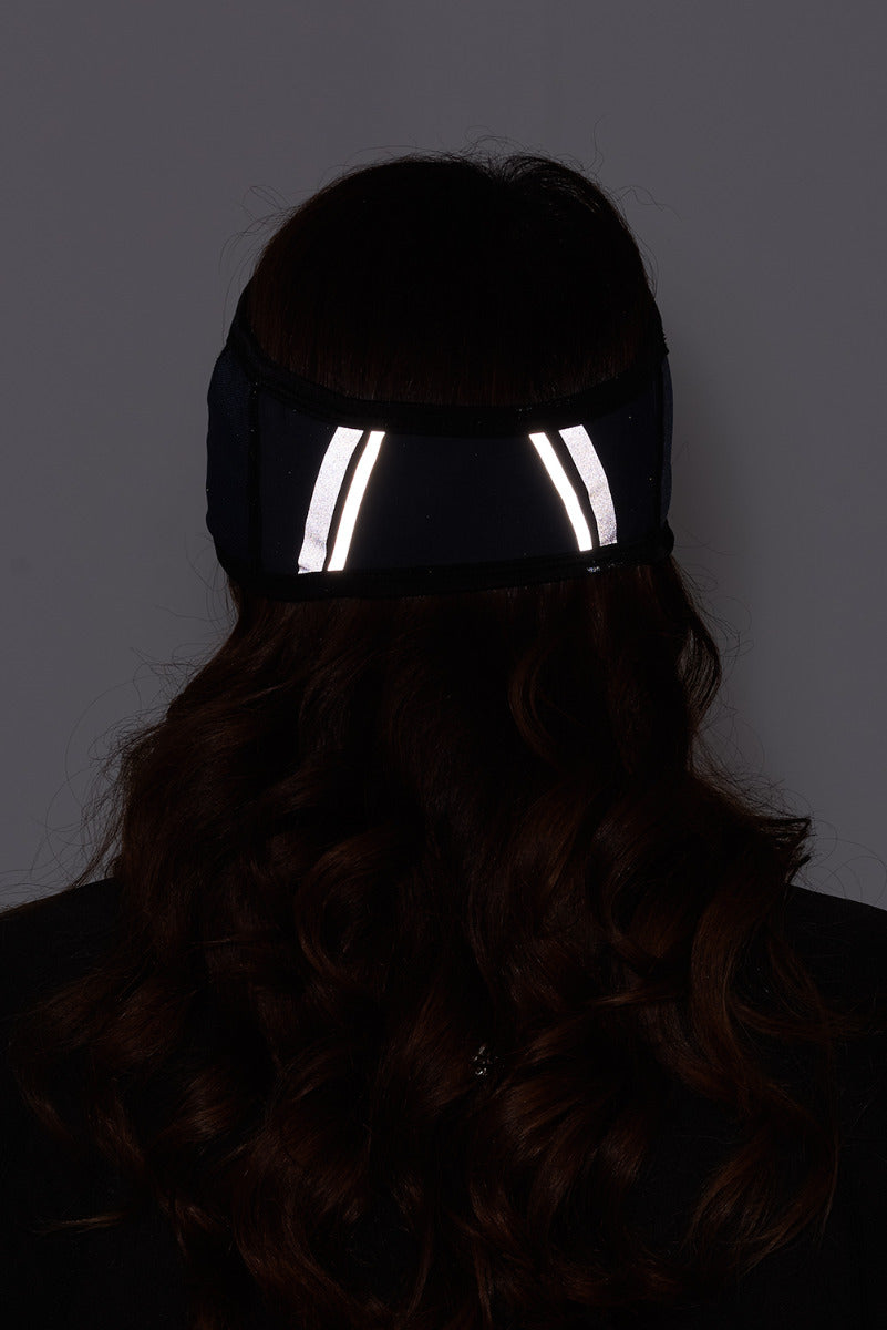 Windproof Pro Spirit Reflective Running/Cycling Headband-Charcoal Grey