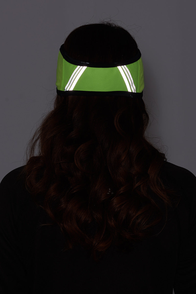 Windproof Pro Spirit Reflective Running/Cycling Headband-Lime